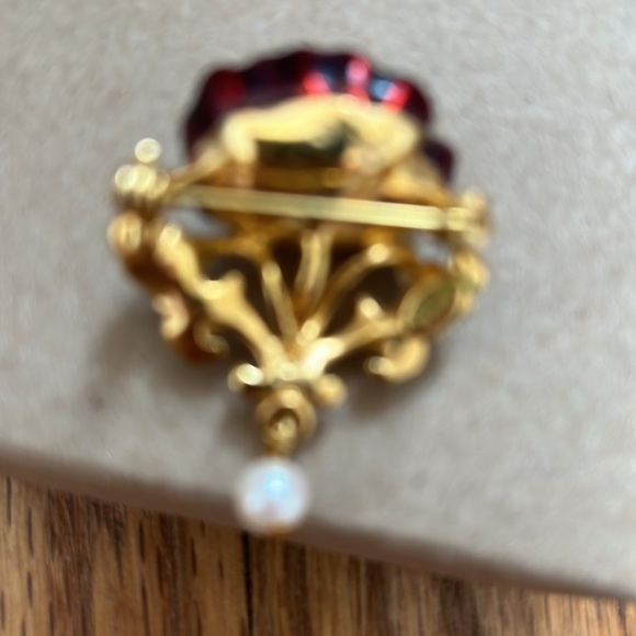 JOAN RIVERS FLORAL VICTORIAN BROOCH PIN LOLITA FASHION COQUETTE AESTHETIC - Picture 3 of 4